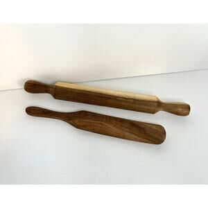 Two (2) Pioneer Woman ~ Kitchen Utensils ~ Rolling Pin ~ Spurtle ~ Acacia Wood